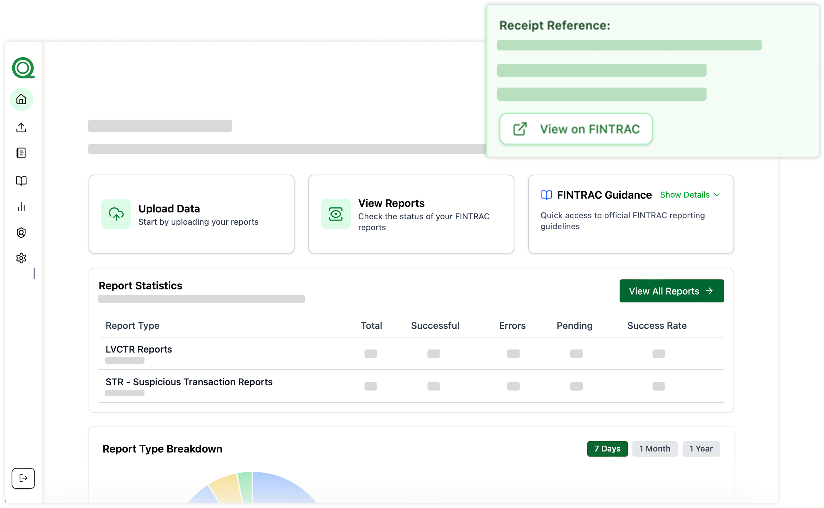 Hero graphic showing compliance dashboard