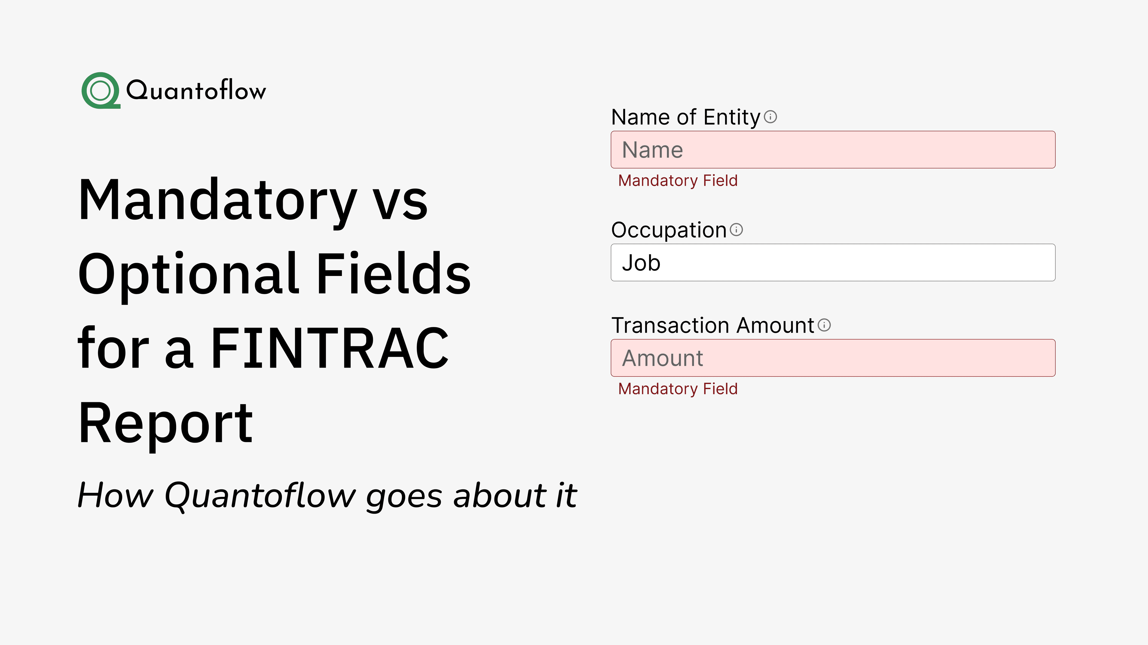 FINTRAC Mandatory and Optional Fields: A Compliance Guide